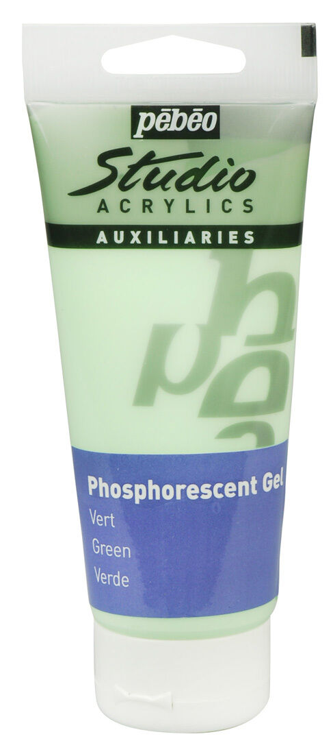 Levně Pébéo Fosforeskující akrylová barva Pébeo Phosphorescent 100ml - zelená