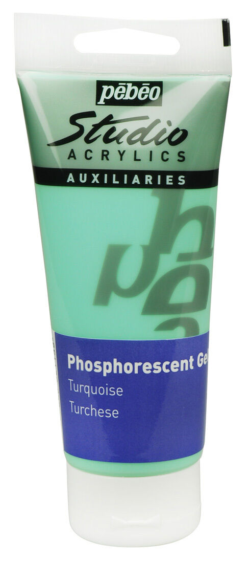Levně Pébéo Fosforeskující akrylová barva Pébeo Phosphorescent 100ml - tyrkysová