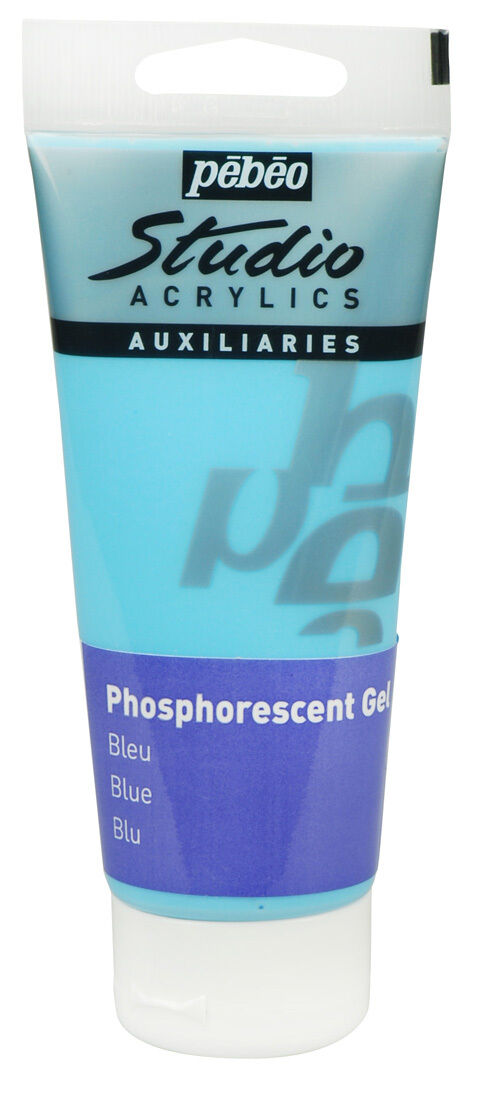 Levně Pébéo Fosforeskující akrylová barva Pébeo Phosphorescent 100ml - modrá