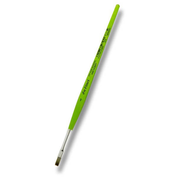 Štětec DaVinci zelený plochý 374 - 4