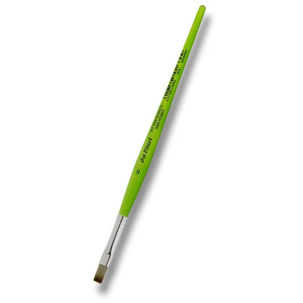 Štětec DaVinci zelený plochý 374 - 6