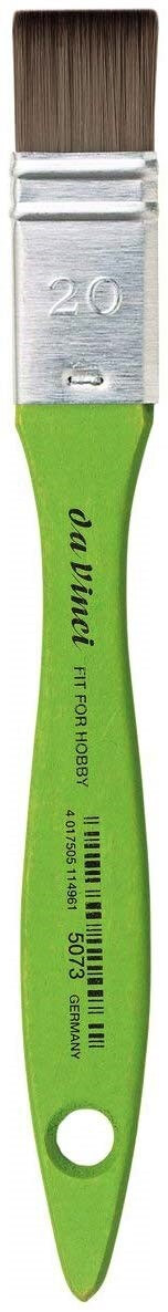 Štětec DaVinci zelený plochý spalter 5073 - 20