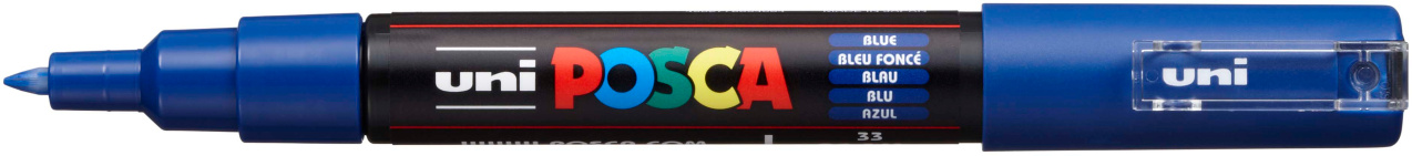 Levně Akrylový popisovač Uni Posca 1M 0,7 mm modrý tmavě 33