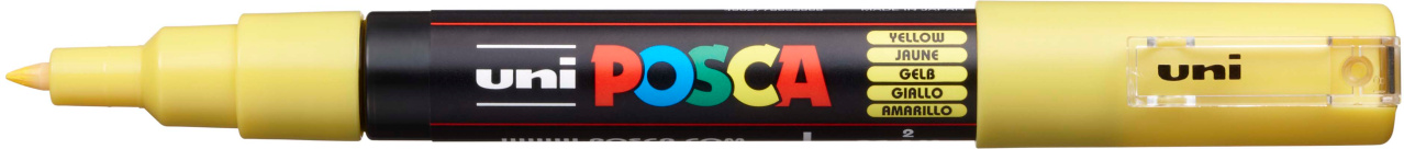 Levně Akrylový popisovač Uni Posca 1M 0,7 mm žlutý 2