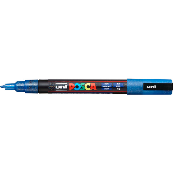 Levně Akrylový popisovač Uni Posca 3M 0,9 - 1,3 mm modrý tmavě 33