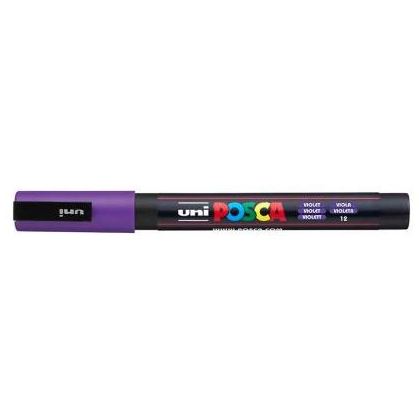 Levně Akrylový popisovač Uni Posca 3M 0,9 - 1,3 mm fialový 12