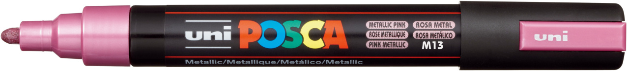 Levně Akrylový popisovač Uni Posca 5M 1,8 - 2,5 mm růžový metalický M13