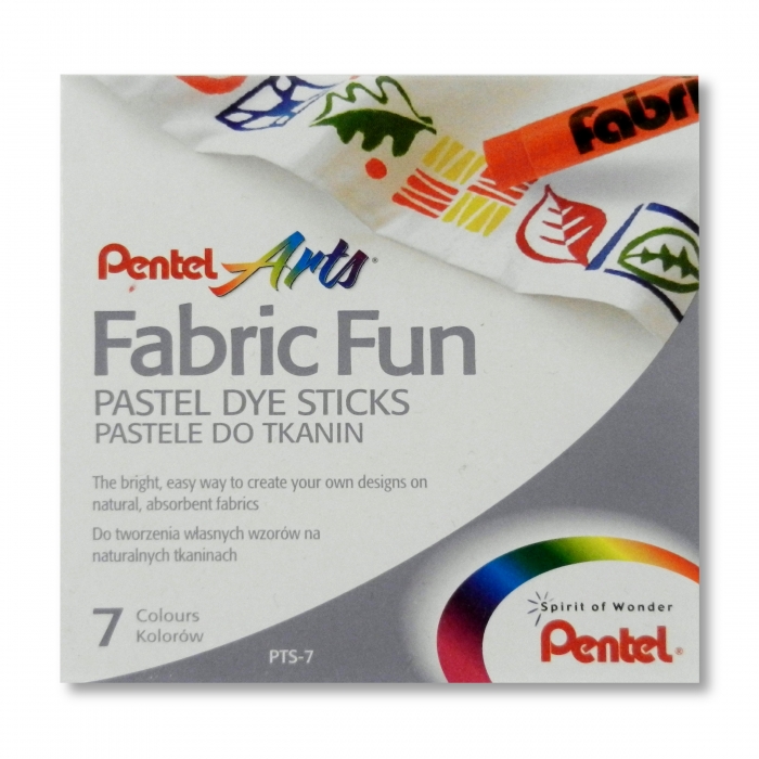 Voskovky na textil Pentel 7 barev