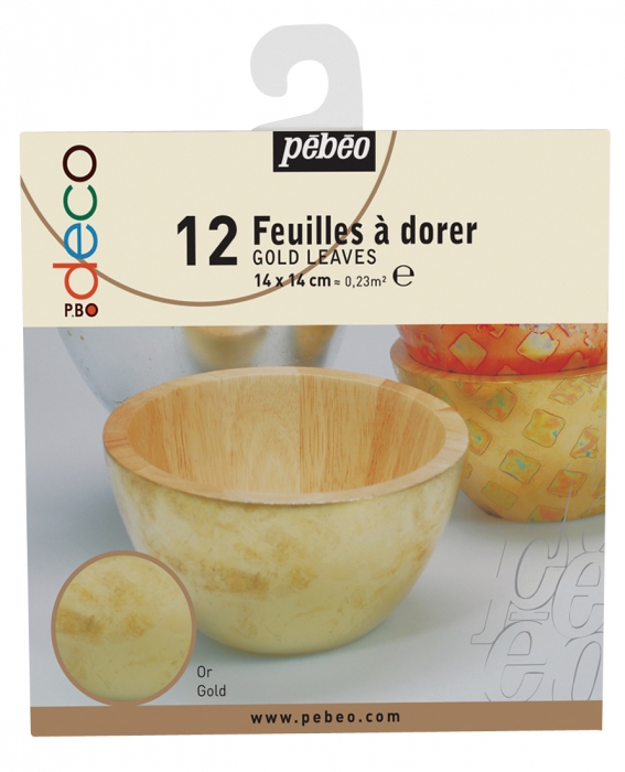 Pébéo Zlaté listy 12 ks - zlaté