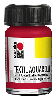 Barva na textil Marabu Textil Aquarelle 15 ml - červená cherry 031