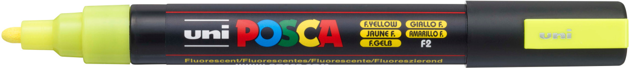 Levně Akrylový popisovač Uni Posca 5M 1,8 - 2,5 mm fluo žlutý f2