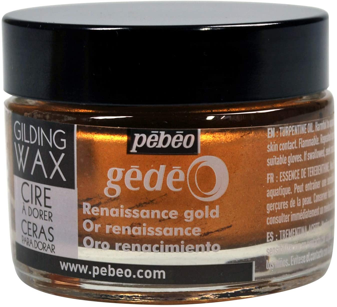 Levně Pébéo Gédéo Zkrášlovací vosk 30 ml - renesanční zlatá