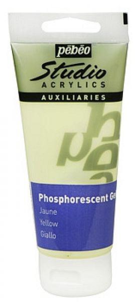 Levně Pébéo Fosforeskující akrylová barva Pébeo Phosphorescent 100ml - žlutá