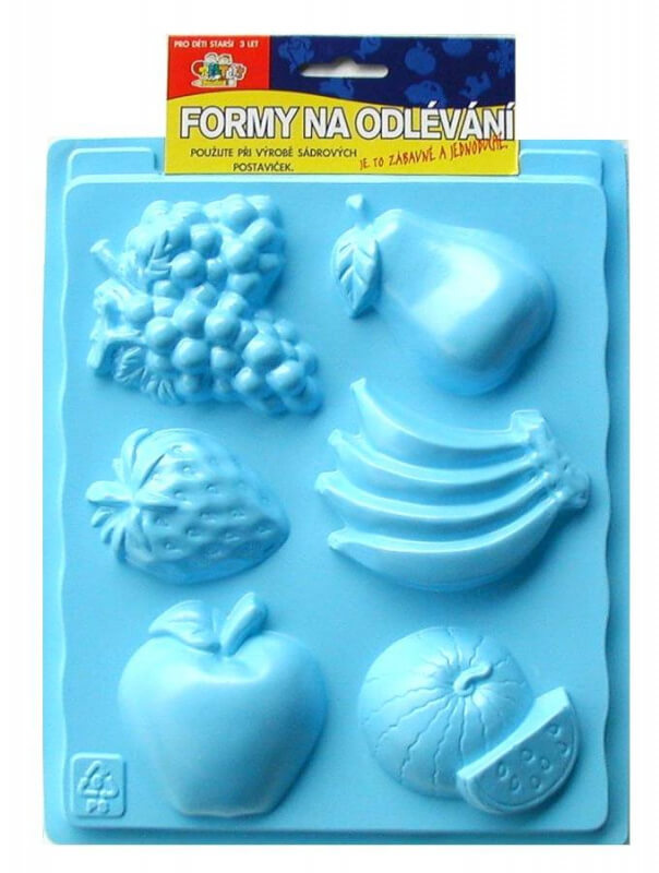 Levně No name Forma na odlévání sádry 6 motivů - ovoce