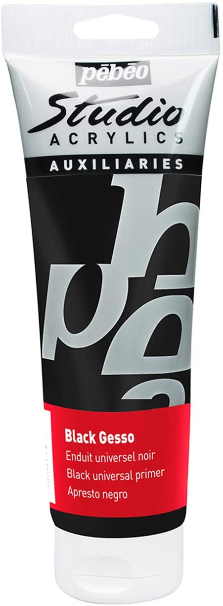 Levně Pébéo Studio Gesso - univerzální akrylový šeps 250 ml - černý