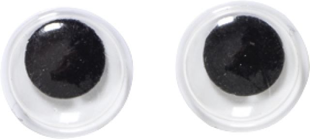 Levně HobbyFun Očička kulatá 12 mm - 75 ks, Hobby Fun