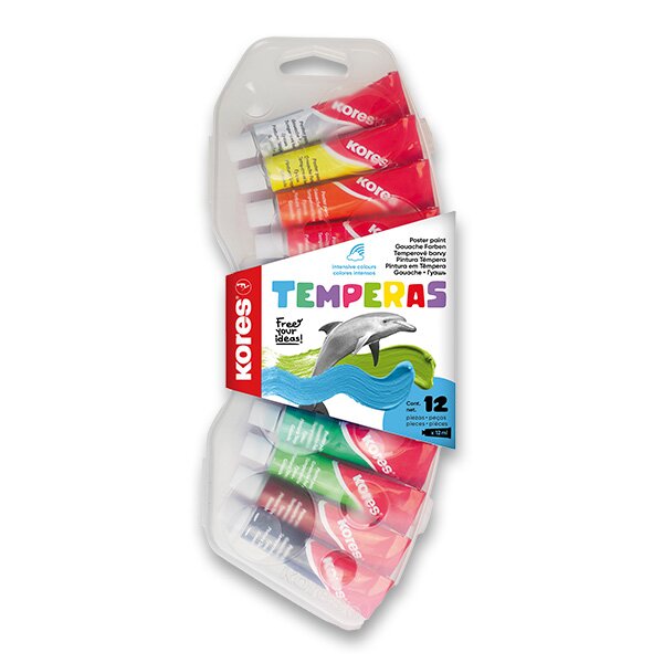 Kores Temperas temperové barvy 12×12 ml