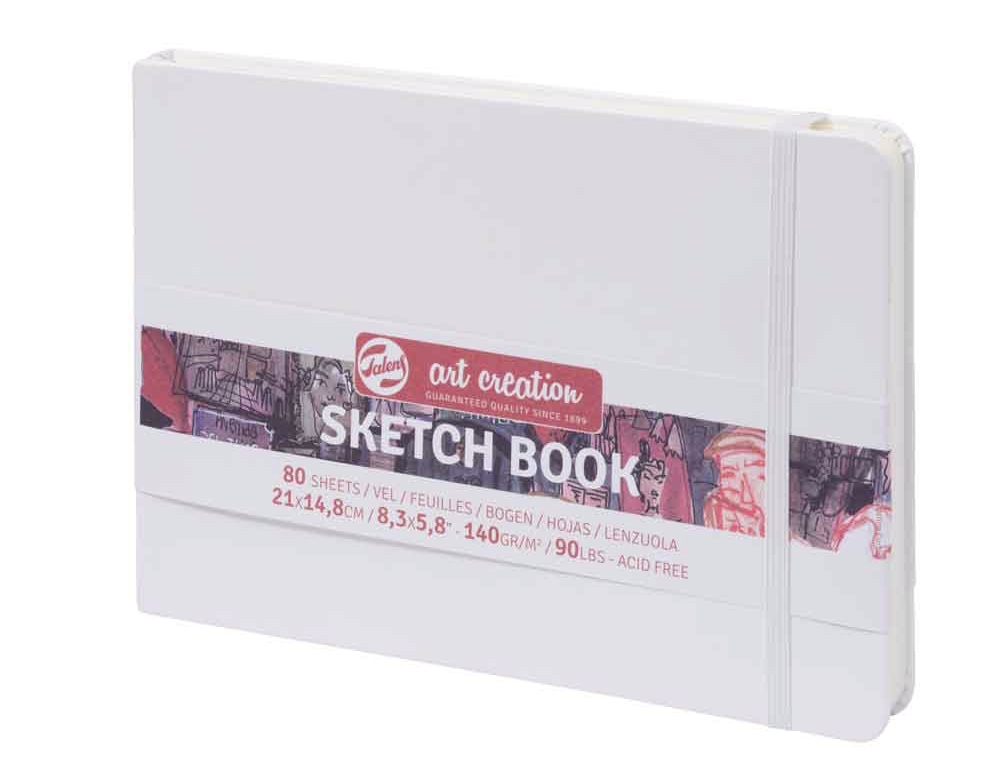 Levně Talens Art Creation Sketch Book - skicák v bílé tvrdé vazbě 21x14,8cm 80 listů 140 g