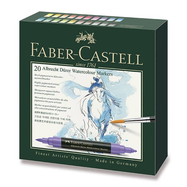 Levně Faber-Castell Albrecht Dürer akvarelové popisovače Faber Castell sada 20 ks