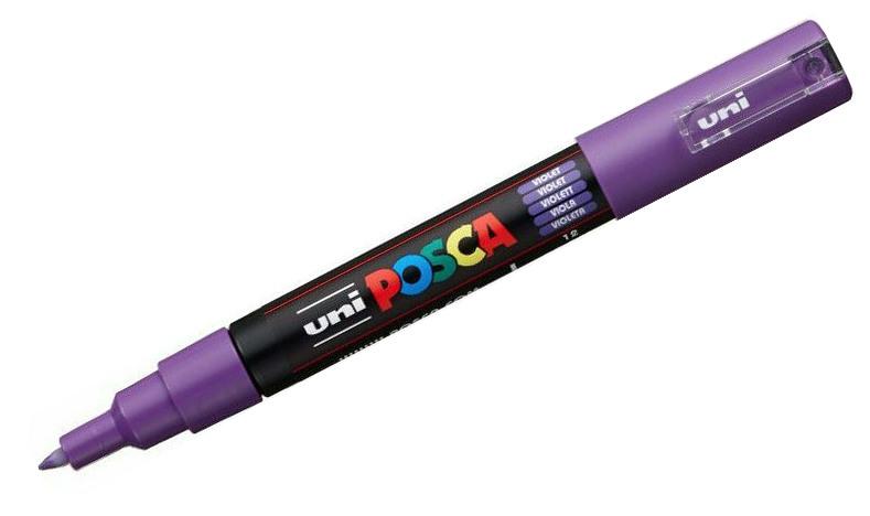 Levně Akrylový popisovač Uni Posca 1M 0,7 mm fialový 12