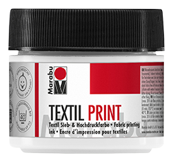 Levně Tiskařská barva Marabu Textil Print 100 ml - bílá