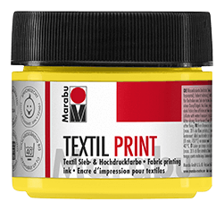 Levně Tiskařská barva Marabu Textil Print 100 ml - žlutá