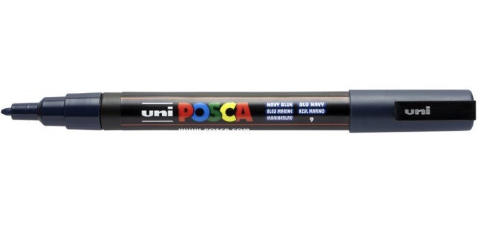 Levně Akrylový popisovač Uni Posca 3M 0,9 - 1,3 mm námořnícká modř 9