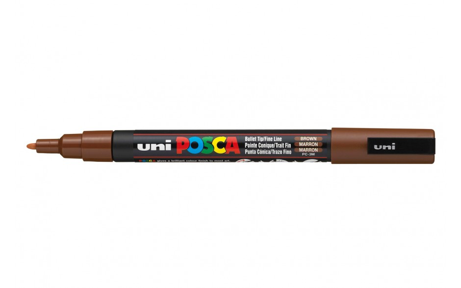 Levně Akrylový popisovač Uni Posca 3M 0,9 - 1,3 mm tmavě hnědý 22