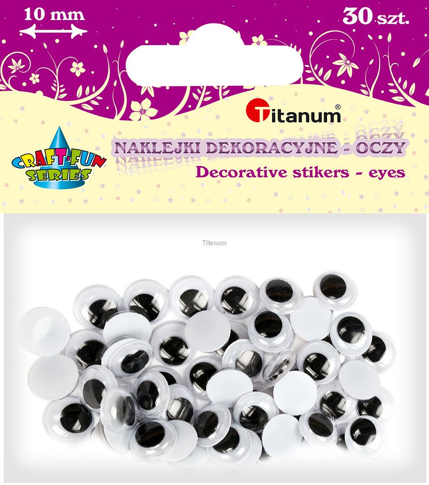 Levně Titanum Očička 10 mm - 30 ks, Titanium
