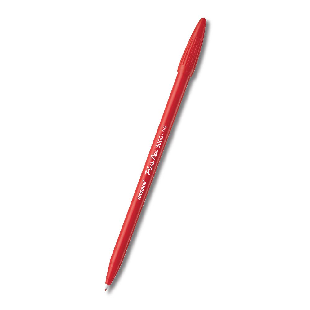 Levně Popisovač liner 0,4mm Monami Plus Pen 3000-12 červená
