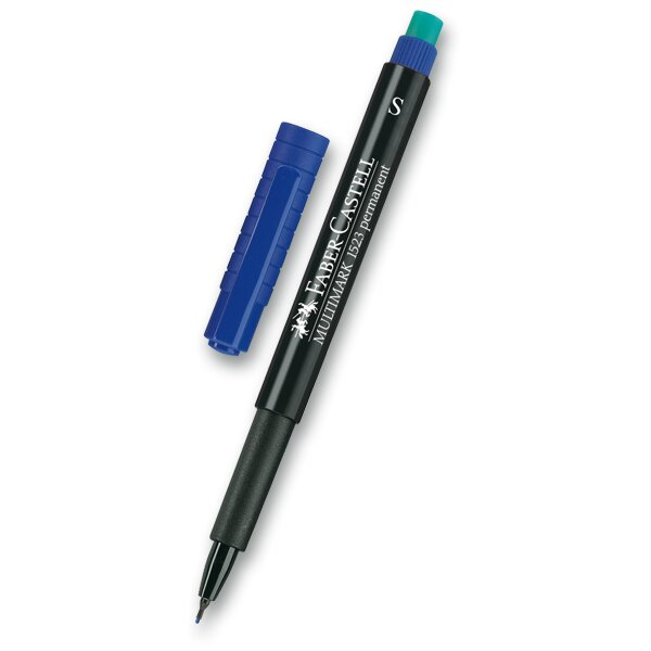 Levně Popisovač permanentní Faber-Castell Multimark 1523 S 0,4 mm - modrý