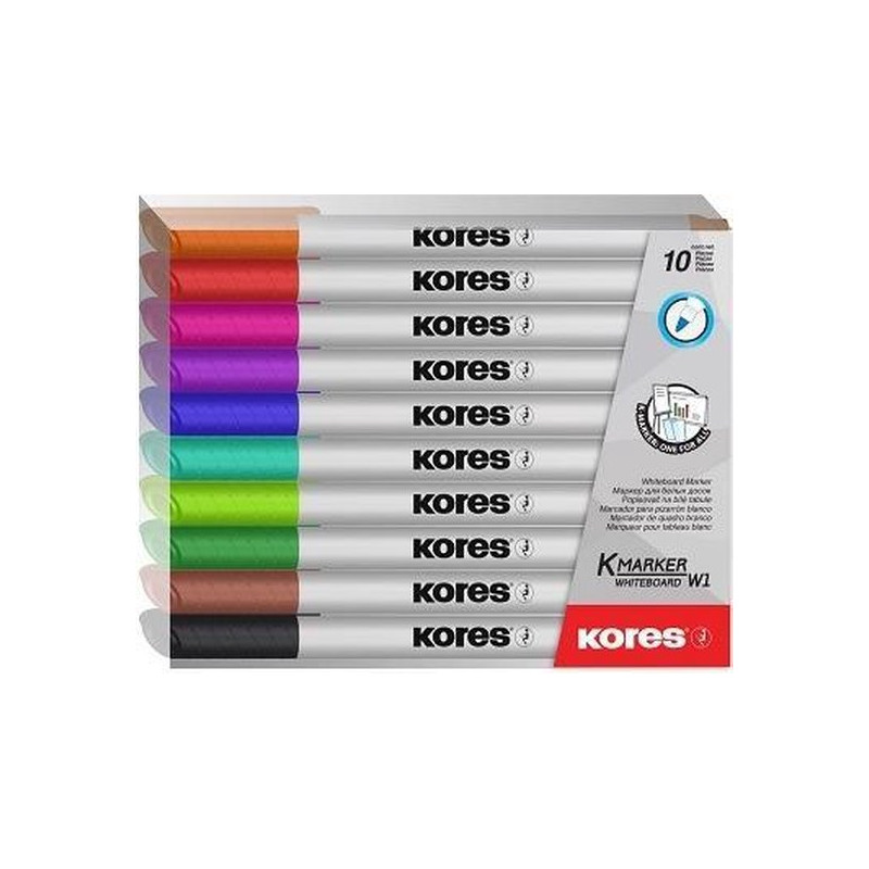 Levně Kores 22841 popisovač na bílé tabule 10 ks