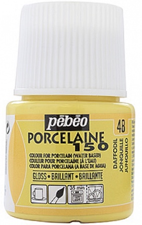 Levně Pébéo Barva na porcelán a sklo Porcelaine 150 45 ml - žlutá narcis 48