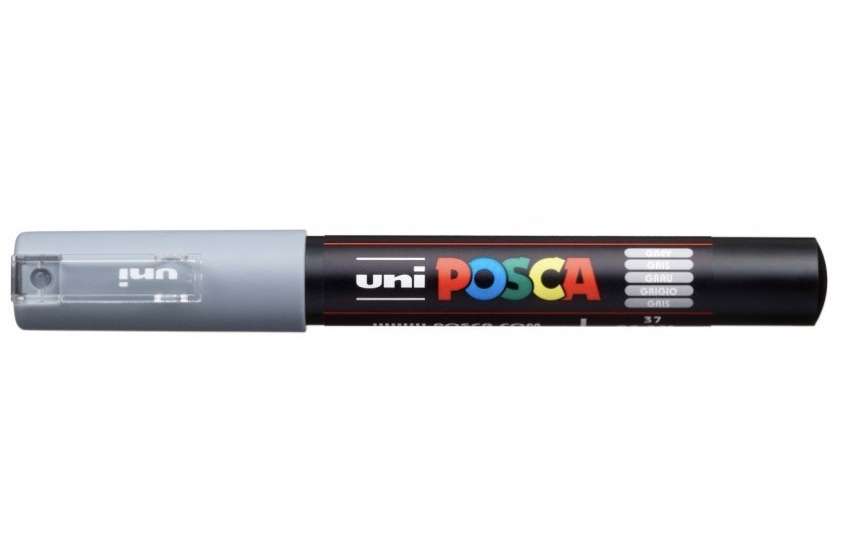 Levně Akrylový popisovač Uni Posca 1M 0,7 mm šedý 37