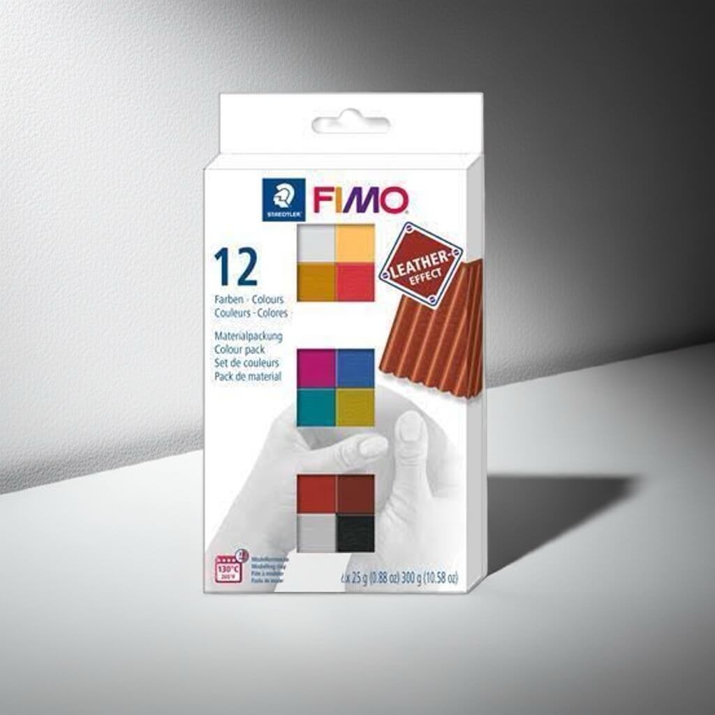 Levně FIMO FIMO® Leather Effect, sada 12 barev po 25 g