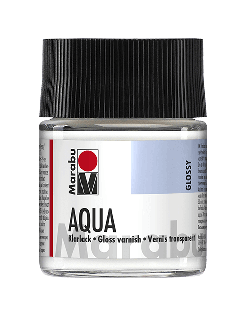 Levně Univerzální transparentní lak Marabu Aqua Varnish Gloss 50ml - lesklý