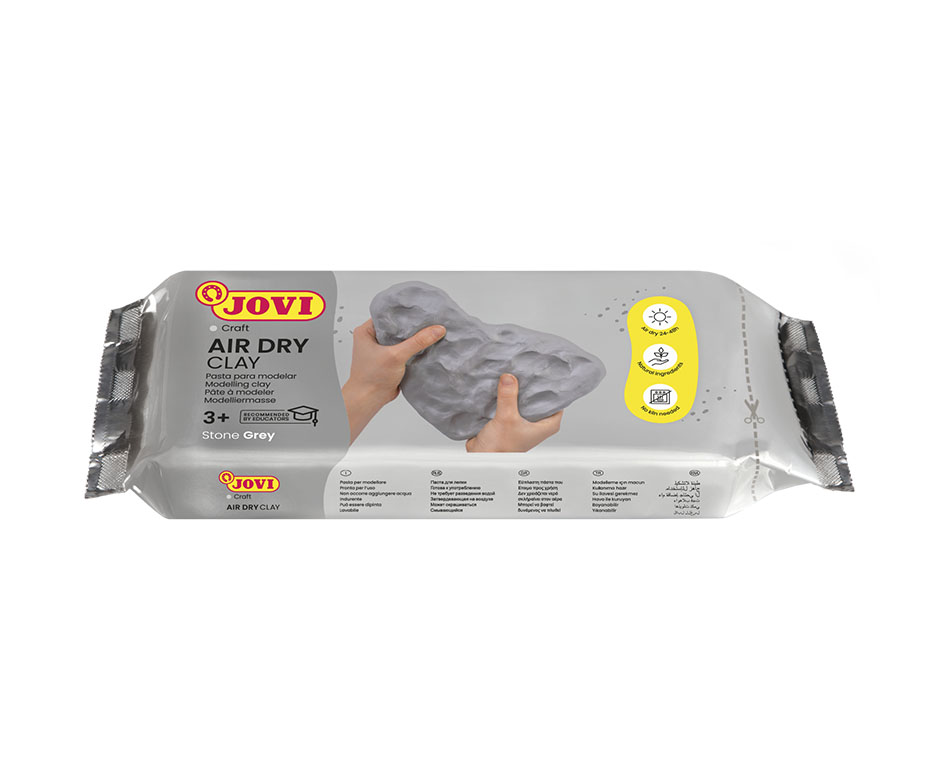 Levně Samotvrdnoucí hmota JOVI 500g - šedá