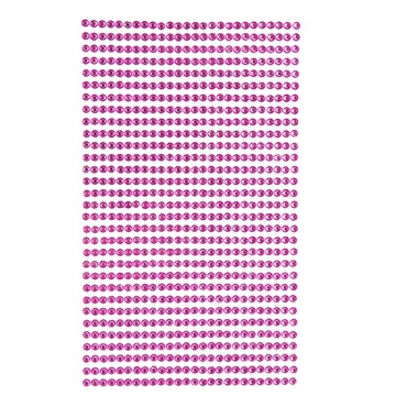 Levně Nalepovací kamínky dpCraft 3 mm 806 ks - růžové střední