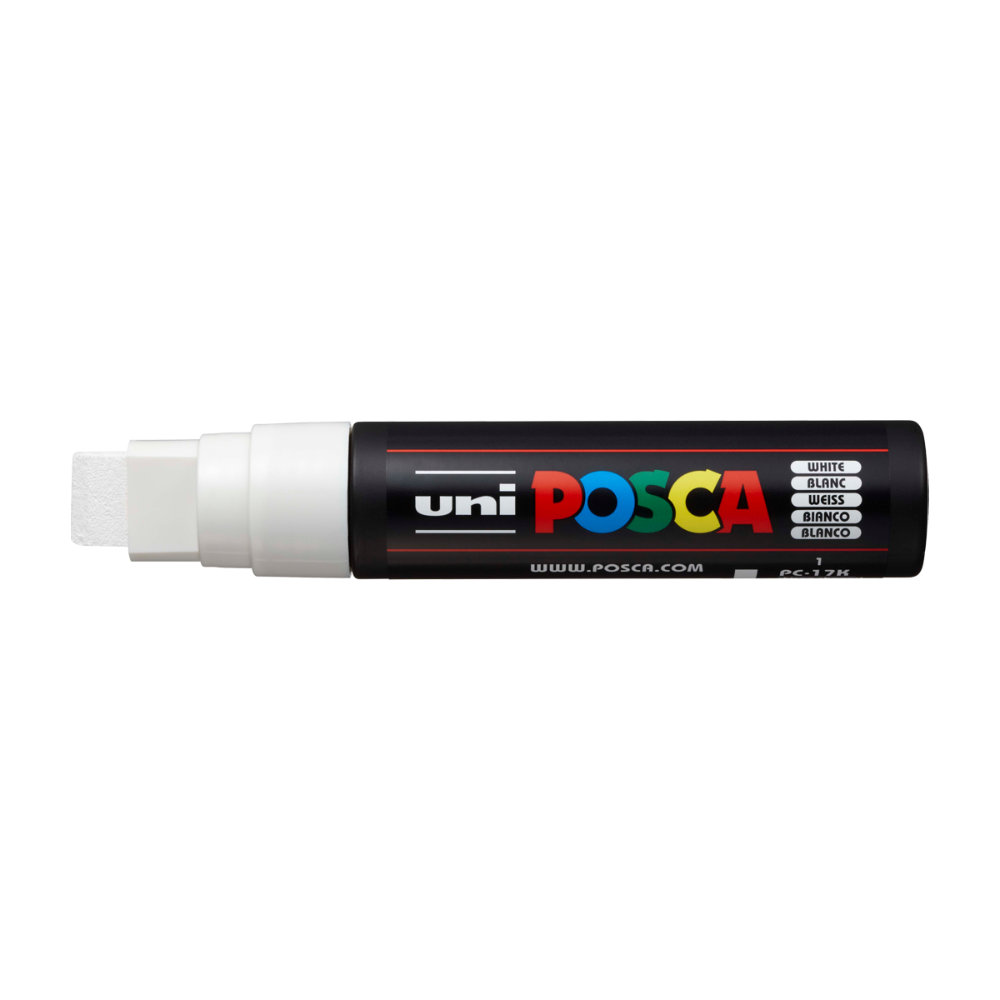 Levně Uni Posca PC-17K – extra široký akrylový popisovač 15 mm - bílý