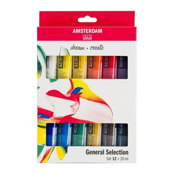 Levně Royal Talens Sada akrylových barev Talens Amsterdam 12x20 ml