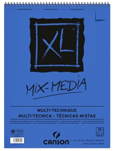 Levně Canson XL Mix Media skicák A2 300g 15 listů