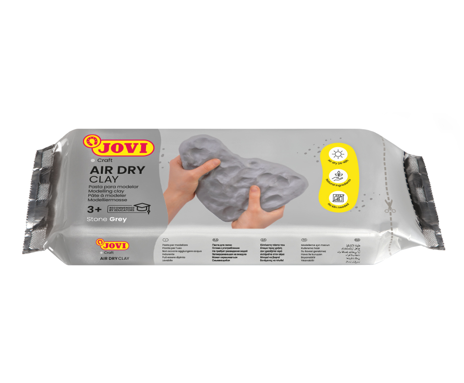 Levně Samotvrdnoucí hmota JOVI 1kg - šedá