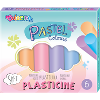 Levně Colorino plastelína v pastelových odstínech, 6 barev