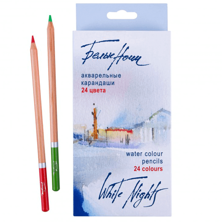 Levně Nevskaya Palitra White Nights 158411253 24 ks akvarelové pastelky v papírové krabičce