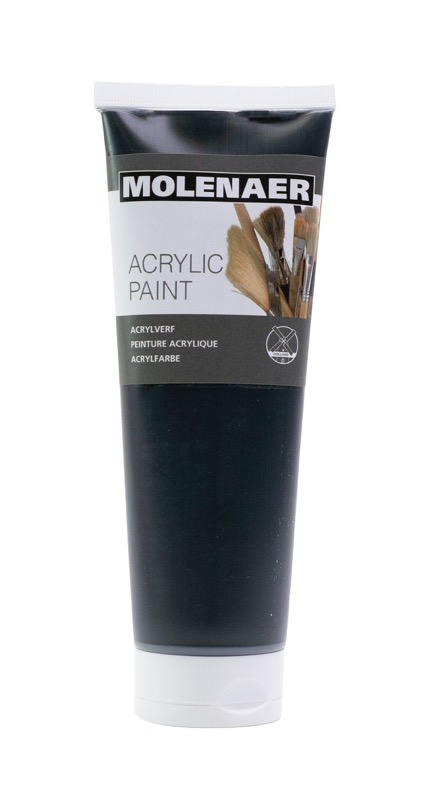 Levně Akrylová barva Molenaer 250 ml - černá