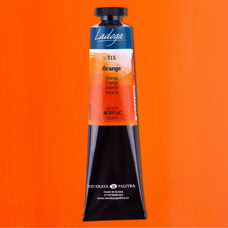 Levně Nevskaya Palitra Ladoga 2204315 Akrylová barva 46 ml, oranžová 315