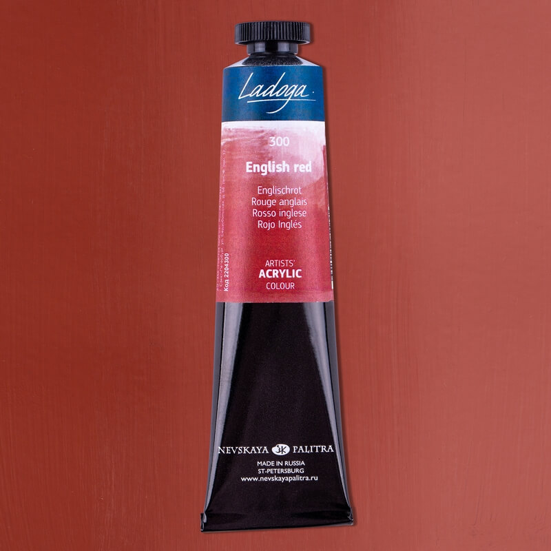 Nevskaya Palitra Ladoga 2204300 Akrylová barva 46 ml, červená anglická 300