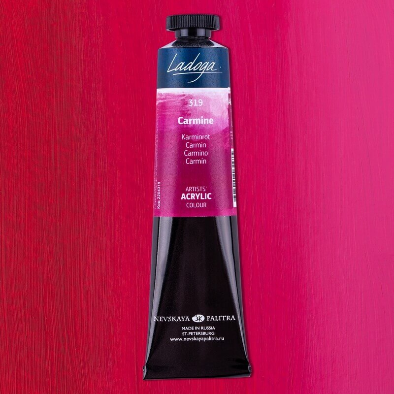 Levně Nevskaya Palitra Ladoga 2204319 Akrylová barva 46 ml, červená karmín 319