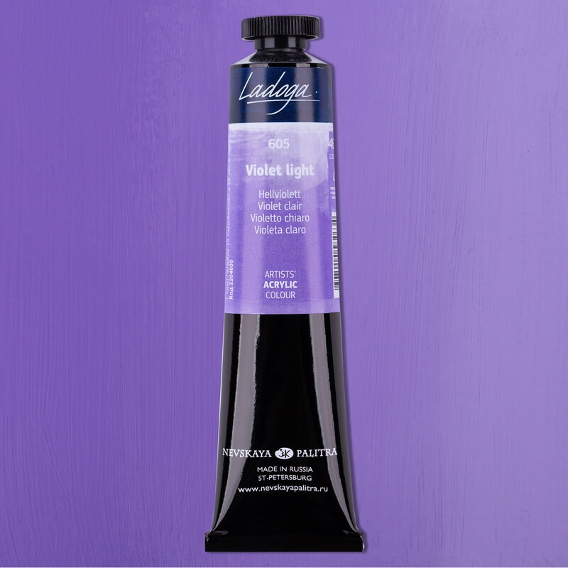 Levně Nevskaya Palitra Ladoga 2204605 Akrylová barva 46 ml, fialová světlá 605