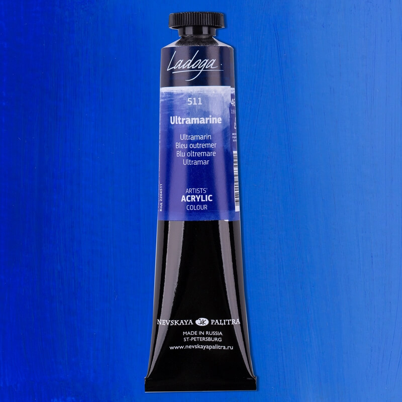 Levně Nevskaya Palitra Ladoga 2204511 Akrylová barva 46 ml, modrá ultramarín 511